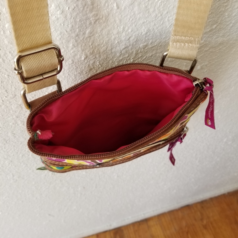 Lily Bloom crossbody colorful floral pattern purse - Picture 5 of 5
